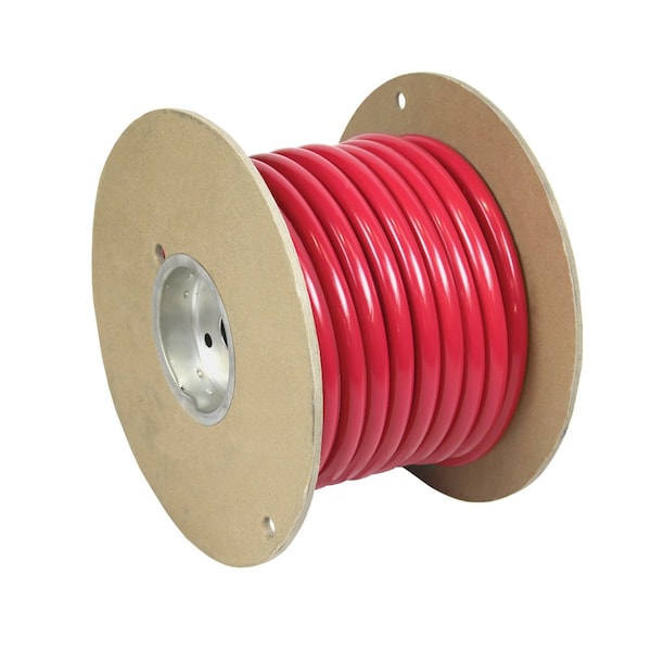 Pacer Red 4/0 AWG Battery Cable, 25'